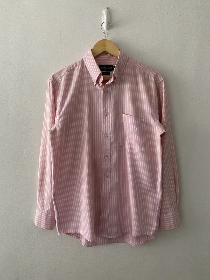 Vintage RL Light Pink Striped Long Sleeve (Category: Formal Shirts) located in Quezon City. Submitted by rlphvncntbs (Listing ID 1465470048, Image 1). Description: Vintage RL Light Pink Striped Long Sleeve Size: Medium Measurements: 21" x 29" Excellent Condition ₱3,000 + SF (Negotiable).