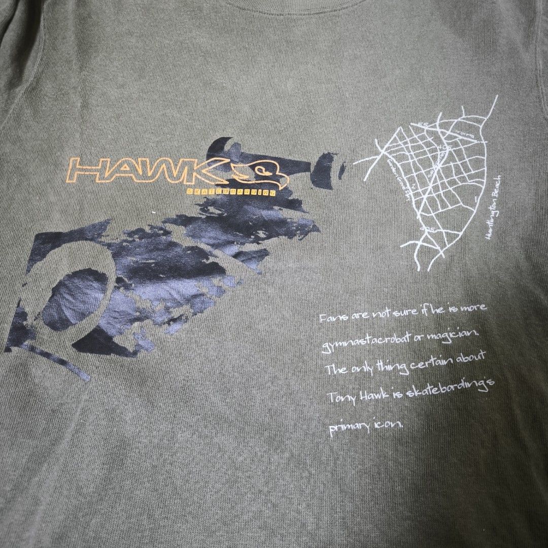 Vintage Tony Hawk Skateboarding Medium (Category: Tshirts & Polo Shirts ) located in Guimba. Submitted by naztystuff (Listing ID 1465419505, Image 3). Description: size Medium 20x26 Excellent 1k.