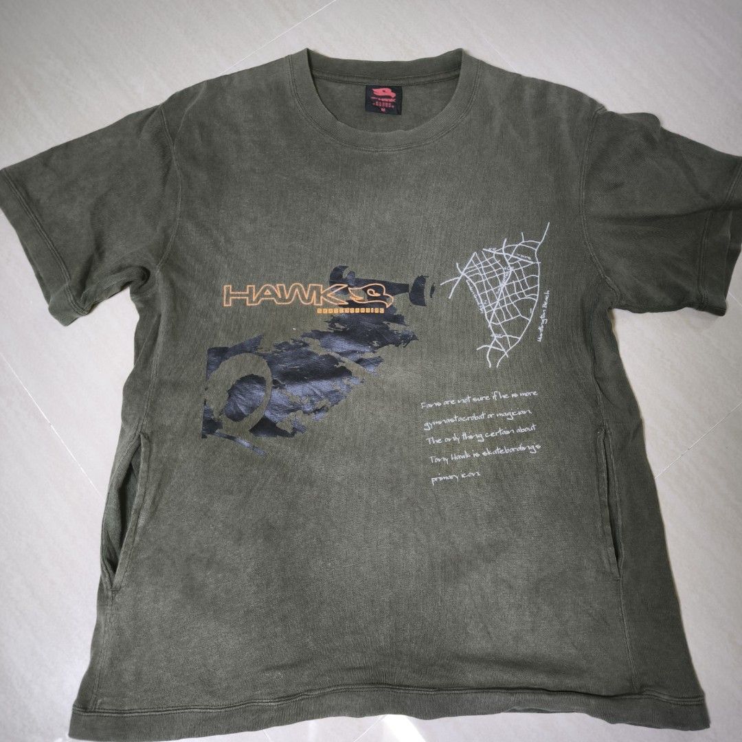 Vintage Tony Hawk Skateboarding Medium (Category: Tshirts & Polo Shirts ) located in Guimba. Submitted by naztystuff (Listing ID 1465419505, Image 1). Description: size Medium 20x26 Excellent 1k.