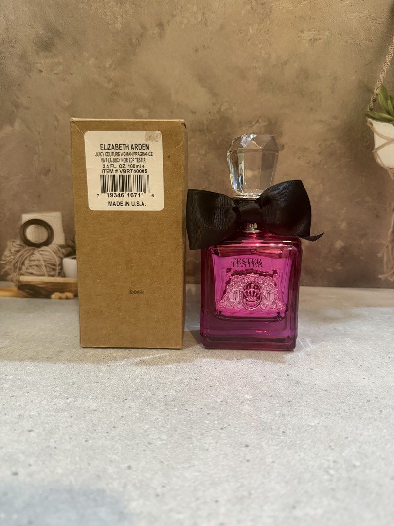 Viva La Juicy Noir Perfume (Category: Fragrance & Deodorants) located in Paranaque City. Submitted by oommggg (Listing ID 1465578229, Image 1). Description: 100% Original Tester box Perfume is 100% original in tester box. Paranaque area.