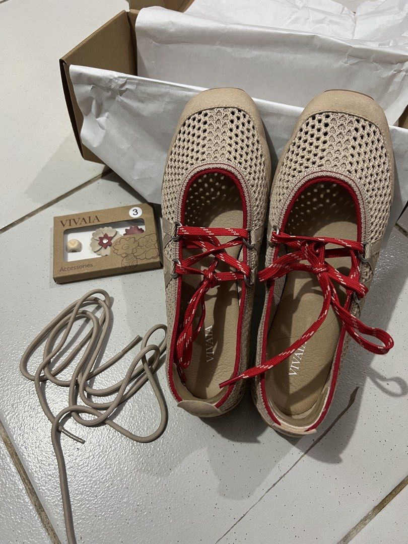 Vivaia Cecily in Beige (Category: Sneakers) located in Manila. Submitted by dia_declutters (Listing ID 1465469219, Image 2). Description: VIVAIA Cecily Flats – Beige Pre-loved VIVAIA Cecily flats in beige. 🤎 Elegant, comfortable, and versatile—perfect for everyday wear, office outfits, or smart casual looks. * Brand: VIVAIA * Style: Cecily * Color: Beige * Condition: Brand New with Complete Box and Packaging * Size: 37.5 Bought for Php 8,559 Sel