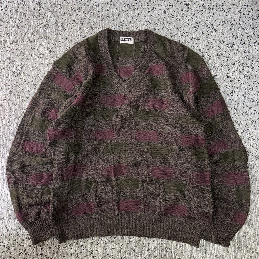 V-neck Knited Sweater (Category: Coats, Jackets and Outerwear) located in Baguio. Submitted by secondoption.ph (Listing ID 1465394755, Image 1). Description: Size medium Length 25.5 Width 21.5.