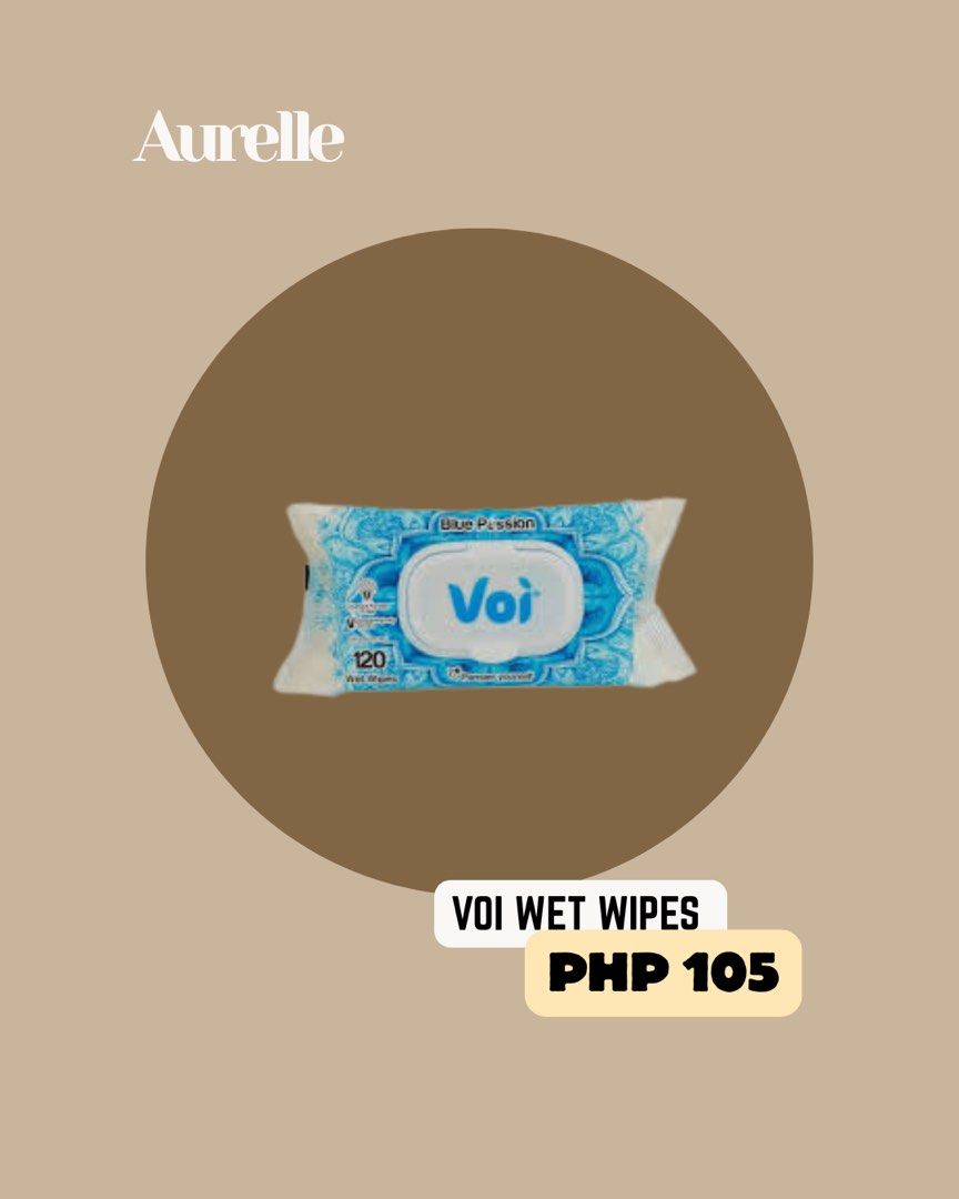 Voi wet wipes (Category: Sanitizers & Disinfectants) located in Manila. Submitted by aurelleph (Listing ID 1465524405, Image 2). Description: 🎀FOLLOW OUR FB, IG AND TIKTOK Stay updated with our latest products, new arrivals, announcements, and restocks. IG: @aurellephofficial FB: Aurelle TIKTOK: aurellephofficial See you there! ♡ .