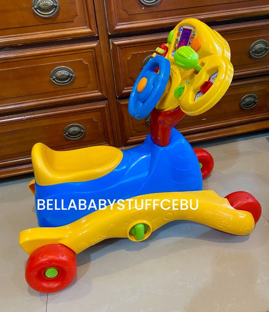 vtech 3 in 1 Smart Wheels (Category: Infant Playtime) located in Cebu City. Submitted by bellababystuffcebu (Listing ID 1465523029, Image 2). Description: vtech 3 in 1 Smart Wheels Preloved in Like New condition SRP: 4999 Selling Low Please click link for video reference https://fb.watch/v/bvSrMAggR/? We ship Nationwide! PICK UP TALISAY, Cebu DELIVERY | SHIPPING BUYERS EXPENSE COD AVAILABLE via Grab Lalamove Maxim. Buyer will book for COD Payment