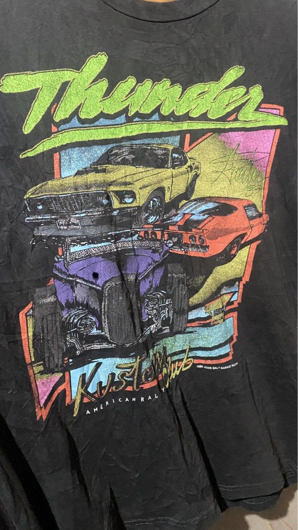 VTG 1984 THUNDER KUSTOM CLUB (Category: Tshirts & Polo Shirts ) located in Davao. Submitted by ronz31 (Listing ID 1465544060, Image 3). Description: PTPA/FS VTG 1984 J GALT THUNDER KUSTOM CLUB XL MINOR ISSUE CHECK LAST PICS PRESENTABLE TO WEAR W:23" L:29" DM📩.