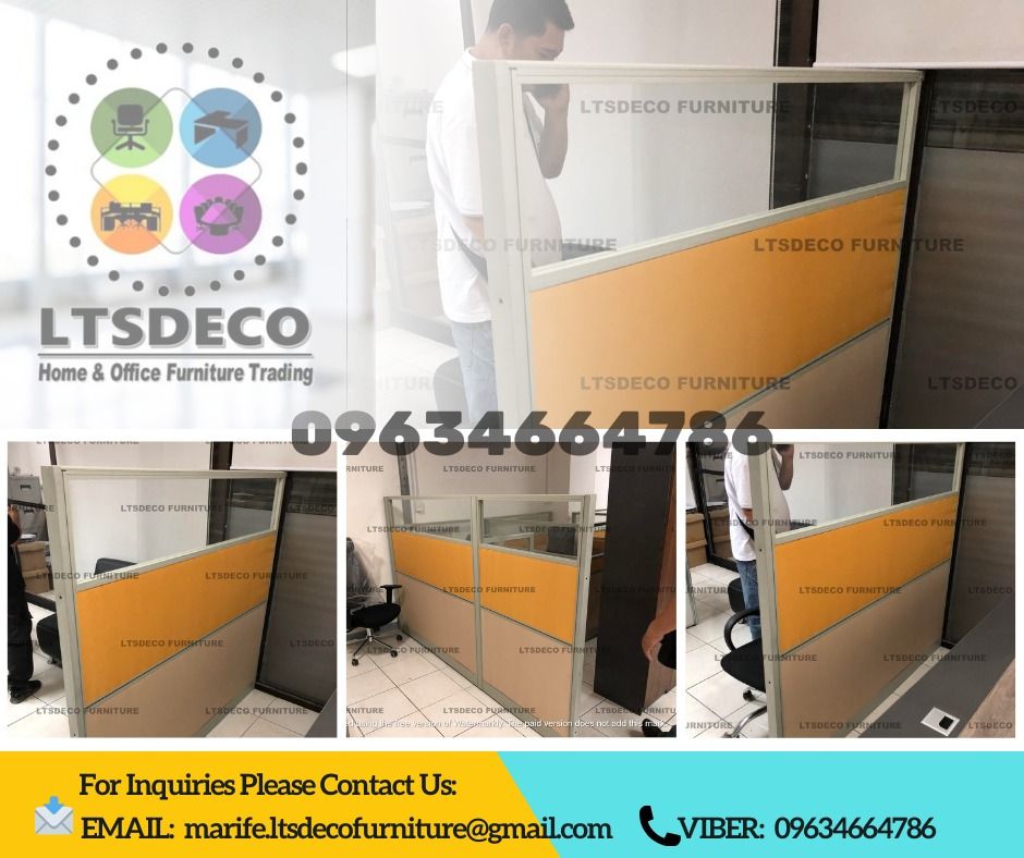 wall panel divider office partition furnitures (Category: Office Furniture & Fixtures) located in Caloocan City. Submitted by lara.ltsdeco (Listing ID 1465389063, Image 3). Description: 👉Are you looking for WORKSTATION, MODULAR CUBICLES OFFICE PARTITION, and OFFICE FURNITURE SUPPLIER? LTSDECO Furniture, is direct supplier, manufacturer, and trusted provider of high quality, affordable and durable modular office divider partition, home and office