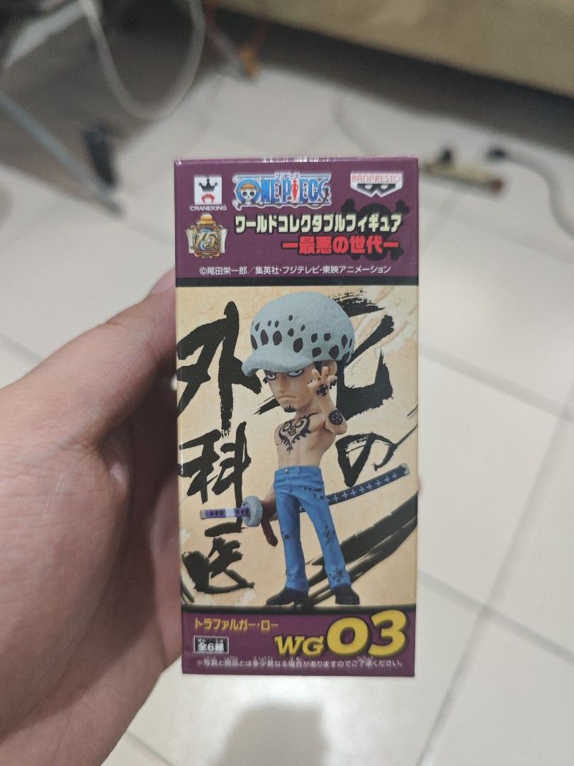 WCF WG03 - Trafalgar Law (Category: Figurines & Statues) located in Rizal. Submitted by absolutejovz (Listing ID 1465427155, Image 1). Description: MISB Expect box dents.