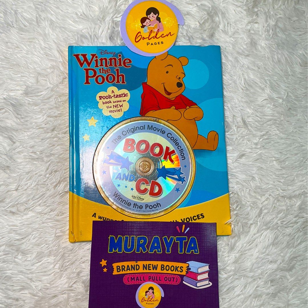 Winnie the Pooh (CD included) (Category: Children's Books) located in Manila. Submitted by gintonglibro (Listing ID 1465417917, Image 1). Description: Brand New Book with Sale price na abot kaya Harbound book with CD included Winnie the Pooh movie.