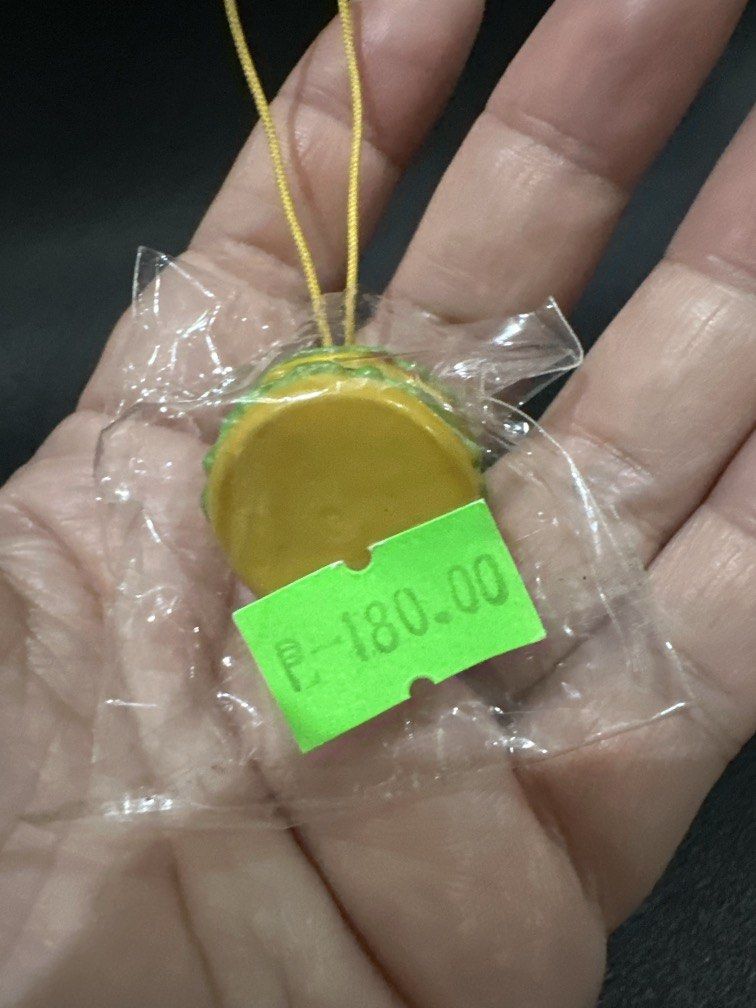 Winnie the Pooh hamburger strap charm (Category: Stationery & School Supplies) located in Manila. Submitted by krystalchewey_ (Listing ID 1465527636, Image 2). Description: Bnew Actual Photo Posted 180php.