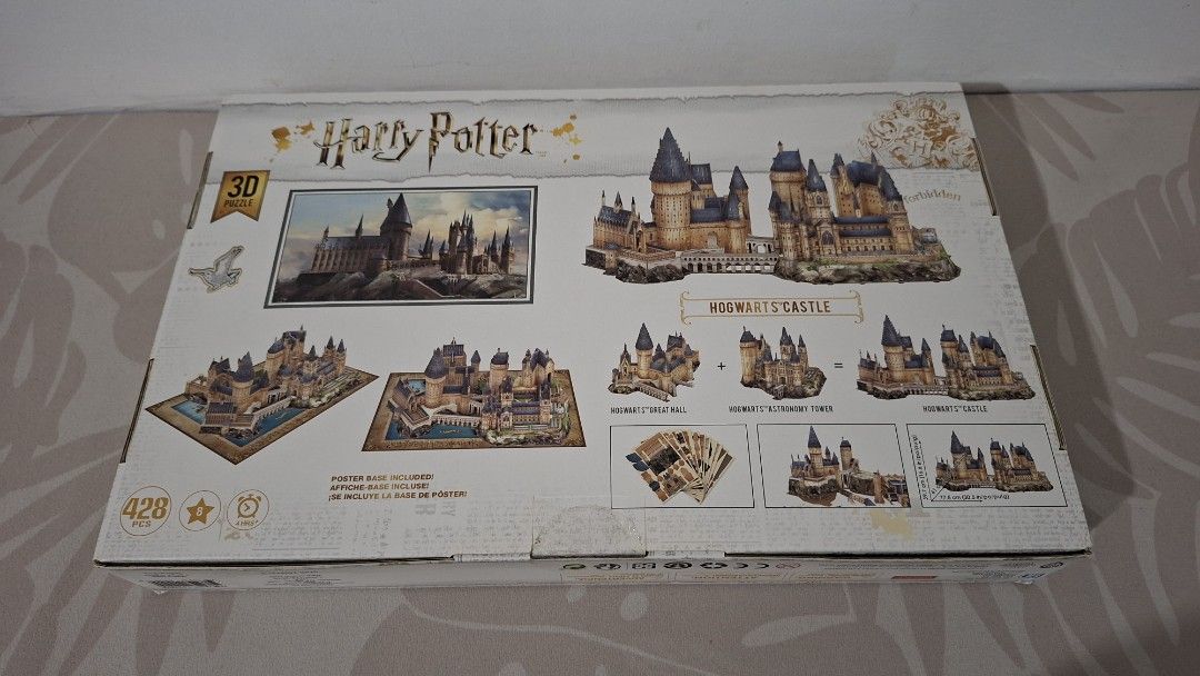 Wizarding World Harry Potter Hogwarts Castle 3D Puzzle (Category: Board Games & Puzzles) located in Imus. Submitted by pick_and_dig (Listing ID 1465428117, Image 2). Description: 🪄 Bring Hogwarts to Life: Harry Potter Hogwarts Castle 3D Puzzle (428 Pieces) Recreate the magic of the Wizarding World right in your own living room! This officially licensed 4D Cityscape Harry Potter Hogwarts Castle 3D Puzzle is the ultimate challenge and display piec