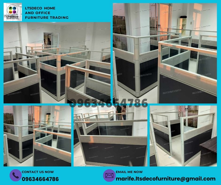workstation tables modular customized office partition furnitures (Category: Office Furniture & Fixtures) located in Quezon City. Submitted by 09634664786 (Listing ID 1465444539, Image 3). Description: 👉Are you looking for WORKSTATION, MODULAR CUBICLES OFFICE PARTITION, and OFFICE FURNITURE SUPPLIER? LTSDECO Furniture, is direct supplier, manufacturer, and trusted provider of high quality, affordable and durable modular office divider partition,