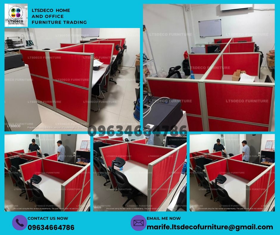workstation tables modular office partitions (Category: Office Furniture & Fixtures) located in Caloocan City. Submitted by lara.ltsdeco (Listing ID 1465419381, Image 1). Description: 👉Are you looking for WORKSTATION, MODULAR CUBICLES OFFICE PARTITION, and OFFICE FURNITURE SUPPLIER? LTSDECO Furniture, is direct supplier, manufacturer, and trusted provider of high quality, affordable and durable modular office divider partition, home and office f