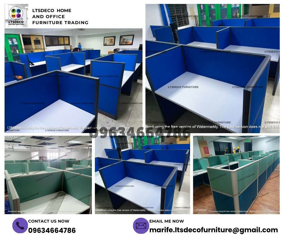 workstation tables modular office partitions (Category: Office Furniture & Fixtures) located in Caloocan City. Submitted by lara.ltsdeco (Listing ID 1465419438, Image 3). Description: 👉Are you looking for WORKSTATION, MODULAR CUBICLES OFFICE PARTITION, and OFFICE FURNITURE SUPPLIER? LTSDECO Furniture, is direct supplier, manufacturer, and trusted provider of high quality, affordable and durable modular office divider partition, home and office f