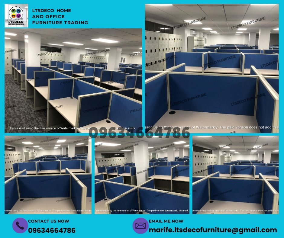 workstation tables modular office partitions (Category: Office Furniture & Fixtures) located in Caloocan City. Submitted by lara.ltsdeco (Listing ID 1465419621, Image 1). Description: 👉Are you looking for WORKSTATION, MODULAR CUBICLES OFFICE PARTITION, and OFFICE FURNITURE SUPPLIER? LTSDECO Furniture, is direct supplier, manufacturer, and trusted provider of high quality, affordable and durable modular office divider partition, home and office f