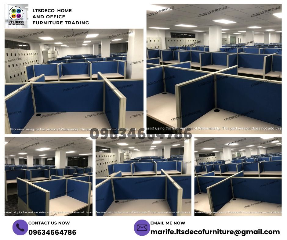 workstation tables modular office partition furnitures customized (Category: Office Furniture & Fixtures) located in Quezon City. Submitted by 09634664786 (Listing ID 1465448569, Image 1). Description: 👉Are you looking for WORKSTATION, MODULAR CUBICLES OFFICE PARTITION, and OFFICE FURNITURE SUPPLIER? LTSDECO Furniture, is direct supplier, manufacturer, and trusted provider of high quality, affordable and durable modular office divider partition,