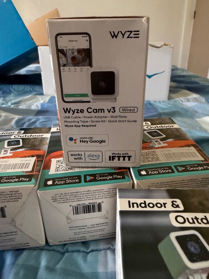 Wyze Cam v3 Wired Indoor & Outdoor Security Camera (Category: Security Systems & CCTV Cameras) located in Caloocan City. Submitted by rcproject-15 (Listing ID 1465425542, Image 2). Description: 🔥 **BRAND NEW WYZE CAM v3 – NEVER USED\!** 🔥 📦 **5 units available** Get reliable security for your home, office, or business with the **Wyze Cam v3**. ✅ Brand new & never used ✅ Complete with original box & accessories ✅ 1080p Full HD video ✅ Color Nig