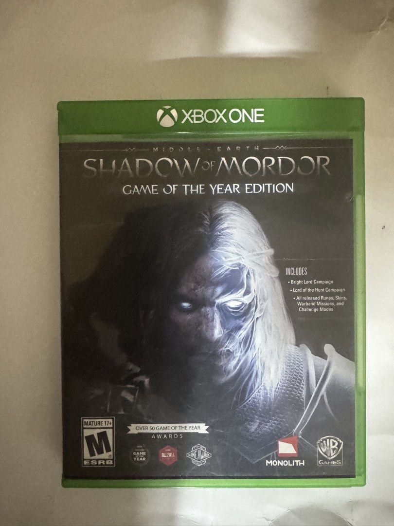 Xbox 360 and Xbox One Games (Category: Xbox) located in Manila. Submitted by _deanpacificador (Listing ID 1465500841, Image 3). Description: - Platform: Xbox 360 & Xbox One 1,500 for xbox 360 games(choose any 2 xbox 360 game) 1,500 for shadow of mordor (xbox one game) - Included Games: Injustice Gods Among Us, Mass Effect 3, Assassin's Creed II, Assassin's Creed Revelations, Middle-earth Shadow of Mordor GOTY Edition - Condition: Discs,original a