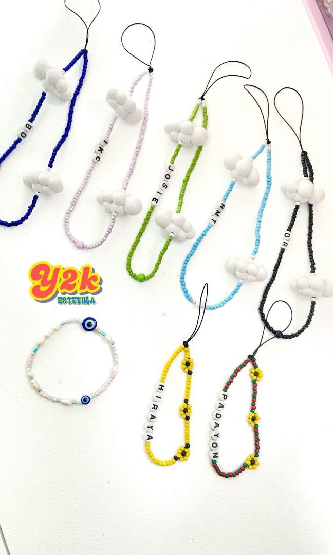 Y2K Aesthetic Initial Letter Cloud Phone Charm (Open for Customize) (Category: Charms) located in Manila. Submitted by y2kestetika.official (Listing ID 1465408248, Image 2). Description: Y2K Aesthetic Initial Letter Cloud Phone Charm (Open for Customize) for ₱190 only • Open for Customize • We accept Bulk Orders for Giveaways, Souvenirs and etc. • Same day delivery available within Metro Manila via Lalamove/Grab • LBC shipment for provinces area 