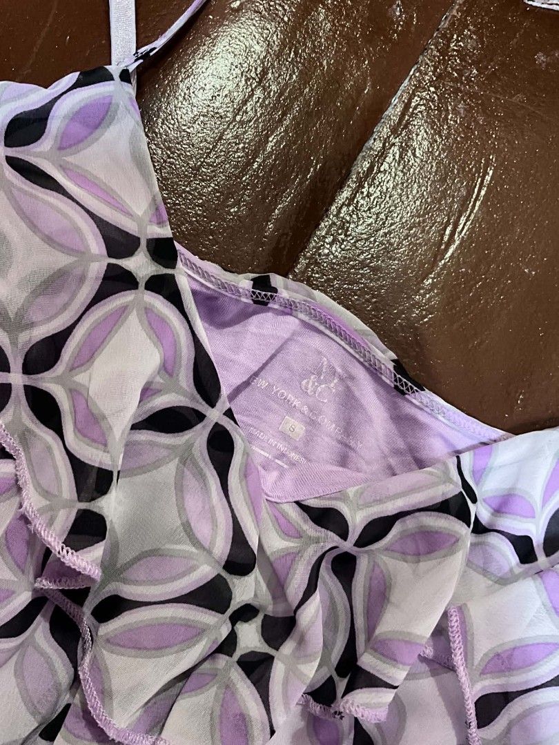Y2K VIOLET MESH TOP (Category: Sleeveless) located in Manila. Submitted by zesshian (Listing ID 1465503021, Image 3). Description: -used once -y2k type top -violet mesh top -with inner -xs to med -pm for ww.
