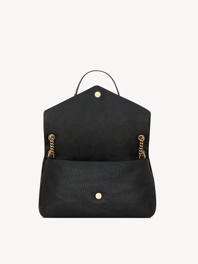 YSL CALYPSO (Large) (Category: Luxury Bags & Wallets) located in Manila. Submitted by zetty21 (Listing ID 1465427669, Image 2). Description: Grained Lambskin (soft) complete with all inclusions including receipt store bought! price around 230K when bought in taiwan 2025 used like 5x only, no issues, scatches or stains.