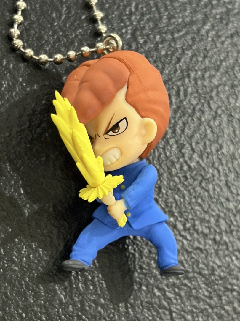 Yuyu hakusho kuwabara keychain (Category: Action & Battle Toys) located in Makati City. Submitted by tomypom (Listing ID 1465396295, Image 3). Description: Authentic Bandai Banpresto Yuyu hakusho kuwabara keychain Alfred Ghost fighter 279 pesos only! .