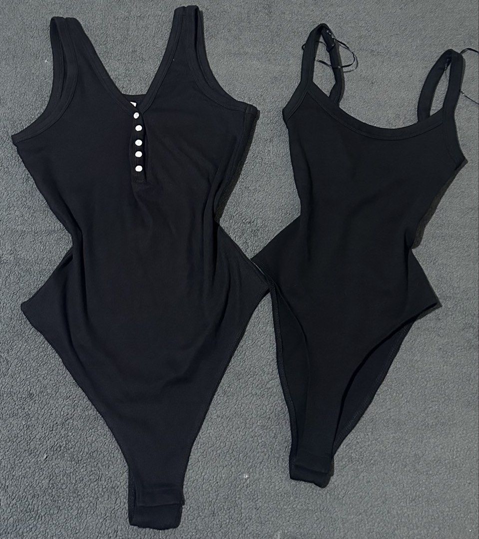 Zara and H&M Bodysuit (Category: Sleeveless) located in Cabanatuan. Submitted by fitsby.el (Listing ID 1465494273, Image 1). Description: 129 EACH buttons brand: divided size: small plain brand: zara size: small note: brand new over 🏃🏻.