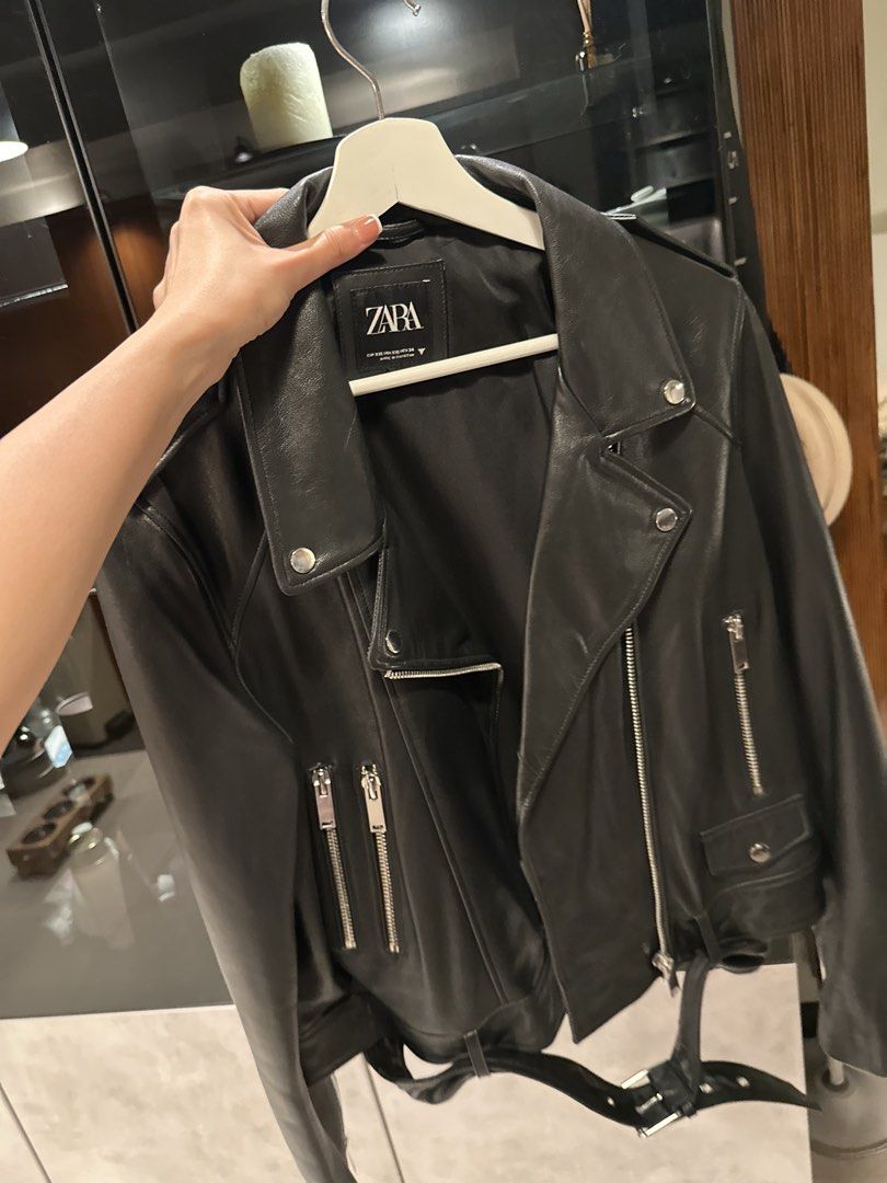 Zara Leather Jacket (Category: Coats, Jackets and Outerwear) located in Taguig. Submitted by market.anna.market (Listing ID 1465463330, Image 3). Description: .