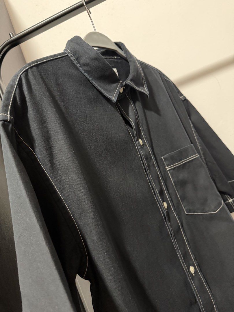 ZARA MAN Contrast stitch Shirt (Category: Shirts) located in Cavite. Submitted by jauzjauz (Listing ID 1465538367, Image 3). Description: DIMENSIONS: 21.5x27 COLOR: BLACK 9/10 EXCELLENT CONDITION Used few times .