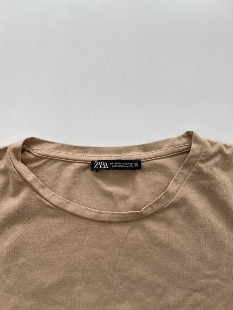 Zara Nude Pink Cropped TShirt (Category: Shirts) located in Bacolod City. Submitted by euniceclothing_coph (Listing ID 1465505320, Image 2). Description: Like new Seldom used S-M .