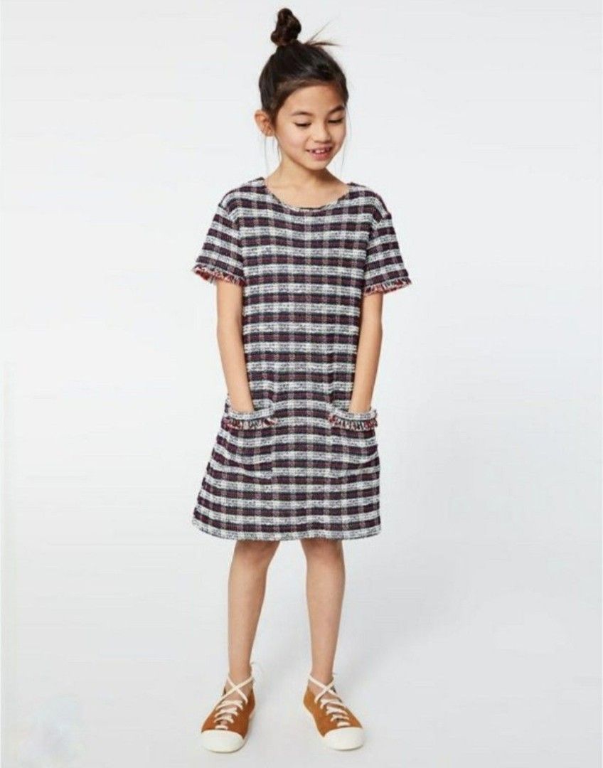 Zara tweed dress (Category: Babies & Kids Fashion) located in Las Pinas. Submitted by assortedkidzstuffs (Listing ID 1465385201, Image 1). Description: pls read selling low.. 2k+++++ bnew nito. authentic..bought at Zara Greece ⭐11/12y (fits teens also to xs mom ) high quality. so classy and comfy perfect this coming holiday season🎄.