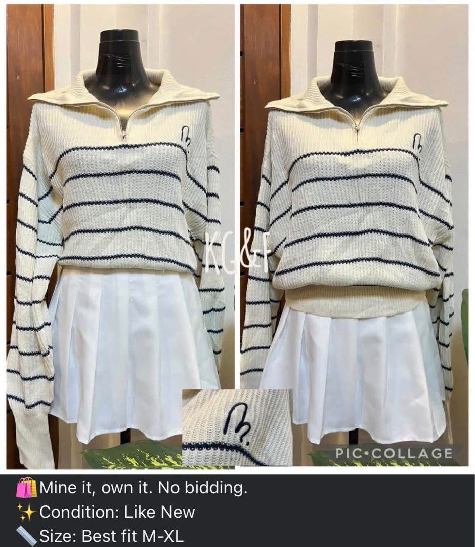 Zara Yellow and Black Pattern Cardigan (Category: Coats, Jackets and Outerwear) located in Quezon City. Submitted by kaichengoodies (Listing ID 1465484815, Image 2). Description: - Brand: Zara - Style: Yellow & black geometric pattern cardigan - Features: Collared neckline, front button closure, long sleeves with ribbed cuffs, soft knit fabric - Size: Tagged M (fits S to semi-L) - Condition: Great layering piece for cooler weather.