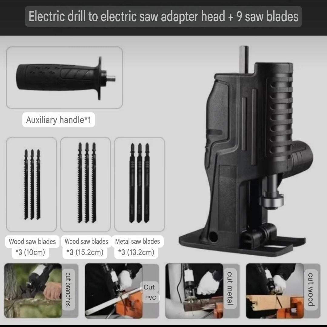 (11pcs/set) Conversion Kit for Electric Drill to Power Saw Handheld Saw ...