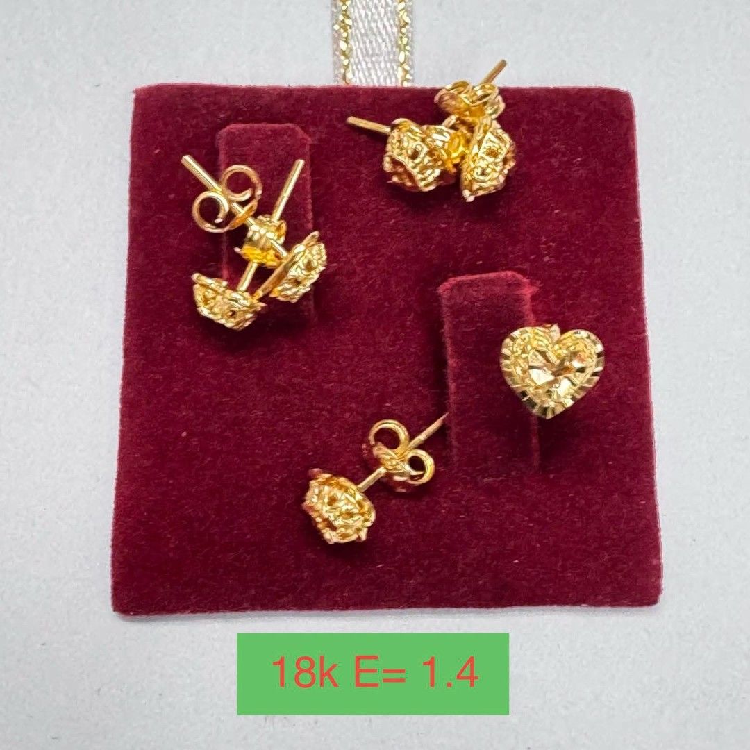 18K SAUDI GOLD PAWNABLE (Category: Earrings) located in Marikina City. Submitted by jhem.andcojewelry (Listing ID 1469254564, Image 1). Description: .