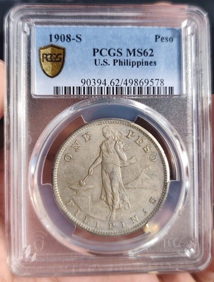 1908s pcgs ms62 (Category: Vintage Collectibles) located in Cavite. Submitted by coins_collection (Listing ID 1469181401, Image 1). Description: 1p uspi 1908s pcgs ms62.