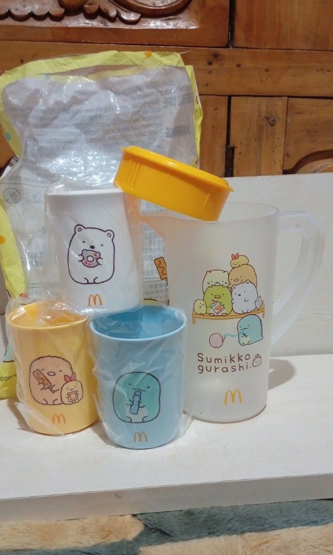 19cm Sumikko Gurashi plastic cold water pitcher and cup set (Category: Coffee & Tea Tableware) located in Echague. Submitted by manikaisabelavarietyshop (Listing ID 1469393293, Image 3). Description: 19cm Sumikko Gurashi plastic cold water pitcher and cup set.