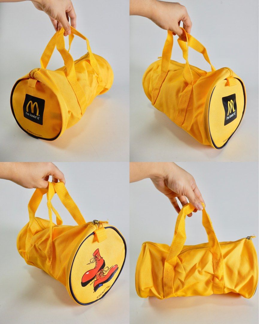 2006 Mcdonald’s Yellow Duffle Bag (Category: Shoulder Bags) located in Bacoor. Submitted by banananana12 (Listing ID 1469257354, Image 1). Description: 2006 Mcdonald’s Yellow Duffle Bag Brand new unused Novelty bag given as a birthday present for Mcdonald’s kiddie crew member.