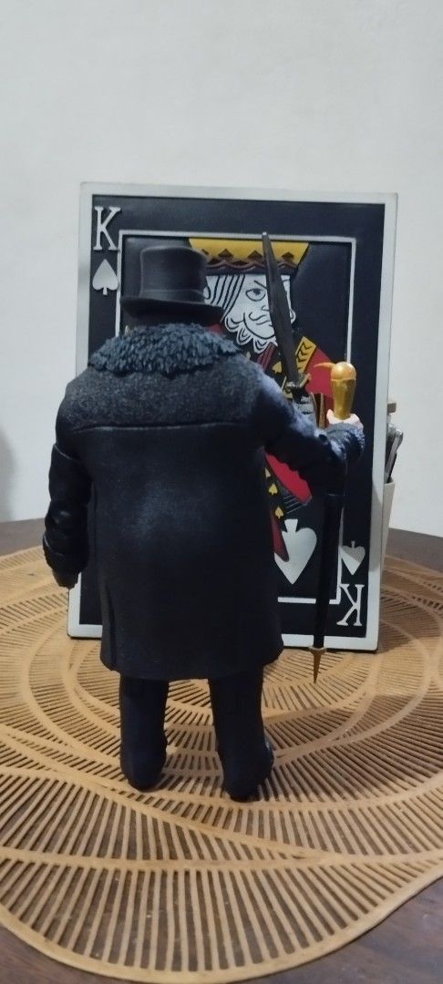 2022 McFarlane Toys DC Multiverse The Penguin (Category: Figurines & Statues) located in Manila. Submitted by ventajetoyz625 (Listing ID 1469193820, Image 3). Description: - Character: The Penguin from Batman Arkham City - 7 inches tall - Details: Highly detailed sculpt with top hat, monocle, and faux-fur trim coat - DIY Accessory: signature umbrella weapon - Condition: Excellent, joints are good and stands upright nicely - What you see is what y