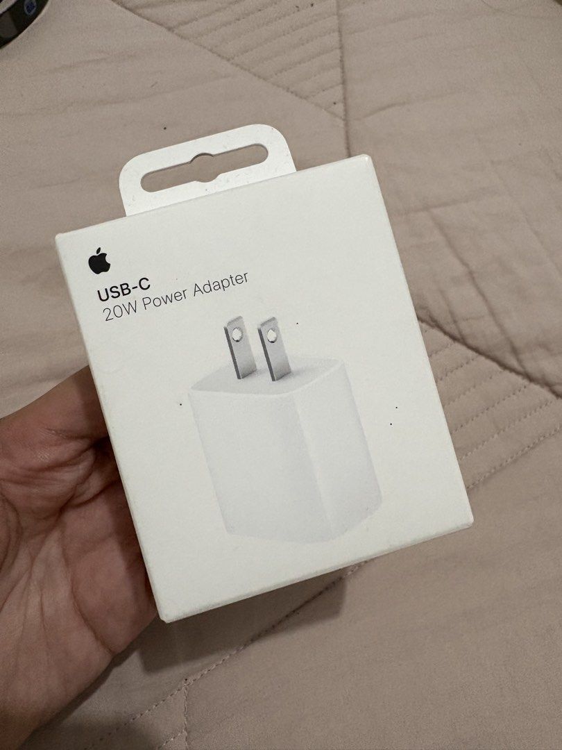 20W Apple Adapter ORIG from POWERMAC (Category: Chargers & Cables) located in Manila. Submitted by jmlois (Listing ID 1469349359, Image 1). Description: Brand new sealed 20W from Powermac (can send proof/receipt).