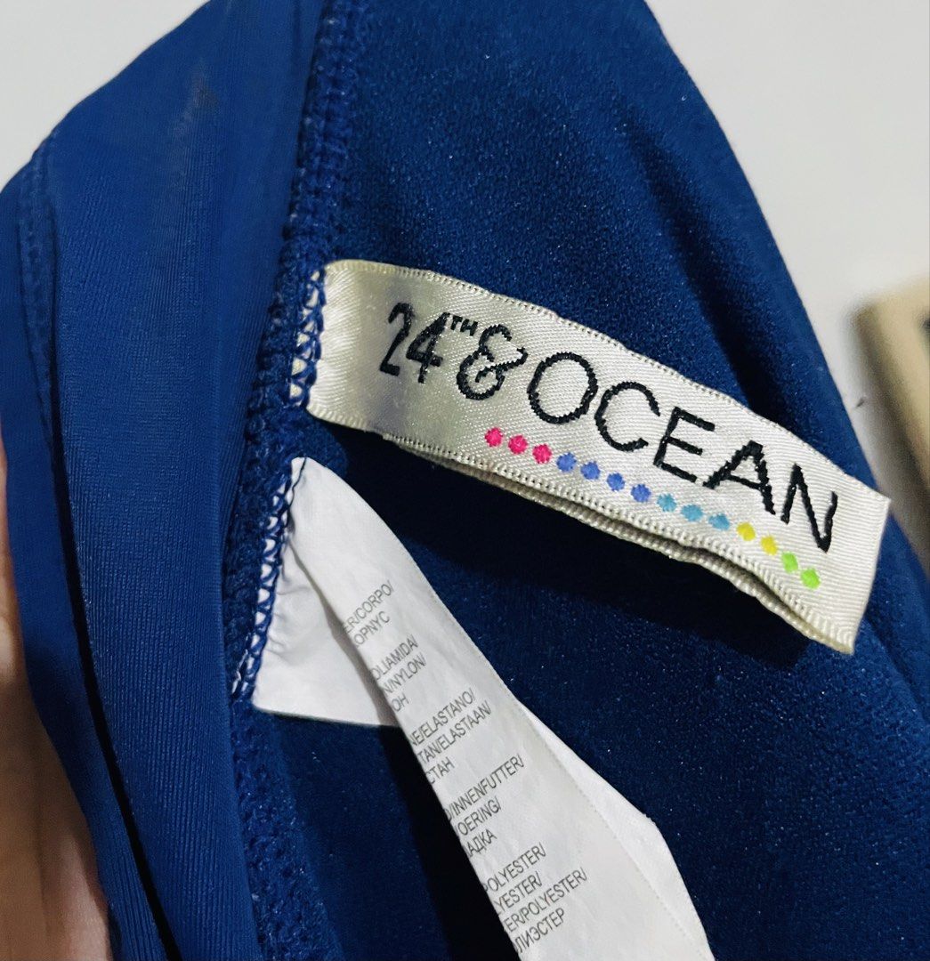 24th & Ocean Blue Swim Shorts (Category: Swim Trunks & Board Shorts) located in Caloocan City. Submitted by lovemyclothes21 (Listing ID 1469266447, Image 2). Description: - Brand: 24th & Ocean - Color: Solid Blue - Size: 34 to 40 - Waist: Comfortable design for all-day wear - Fabric: Standard swim material that dries quickly - Best for: Beach trips and pool days.