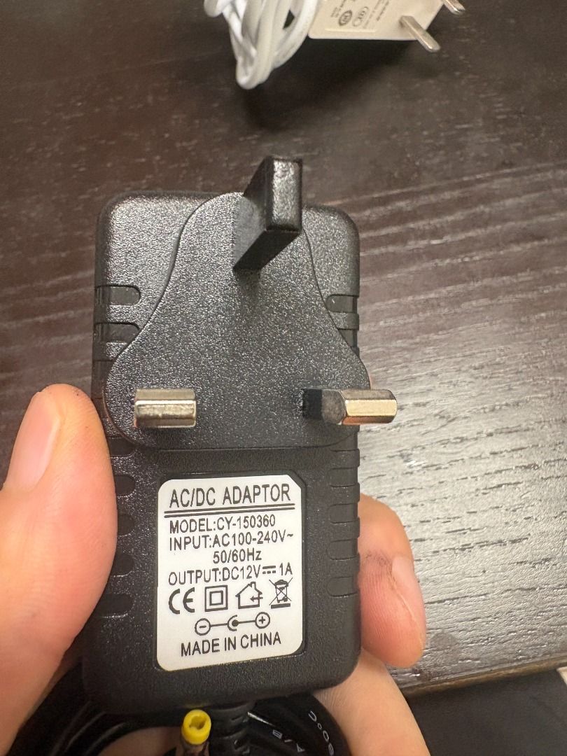 2 x 12V 1A DC Power Adapters Bundle – S$10 for Both, Computers & Tech ...