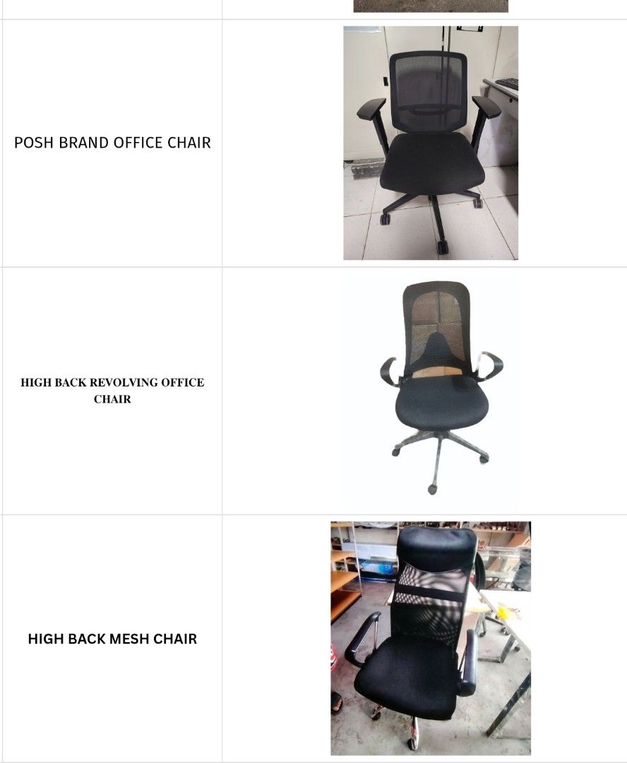 2nd hand Office Chair (Category: Office Furniture & Fixtures) located in Muntinlupa City. Submitted by freestone_d54257 (Listing ID 1469203036, Image 2). Description: Available 2nd hand Office chairs In good condition office chair in different price Open for pick up or deliver via Lalamove Buyer shoulder all expenses Loc Victoria Homes Tunasan Munt.City.