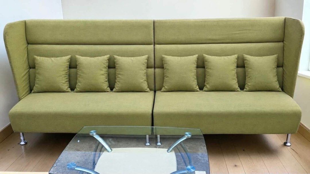 2-PIECE HIGH BACK SOFA WITH CENTER TABLE & 6 PCS SEAT CUSHION (Category: Sofas) located in Sablan. Submitted by gongonshelley12 (Listing ID 1469172549, Image 3). Description: 2-PIECE HIGH BACK SOFA WITH CENTER TABLE & 6 PCS SEAT CUSHION JAPAN SURPLUS, HIGH QUALITY 🧨 ANG MAHAL NG ORIG PRICE NG GANITONG DESIGN EXCELLENT CONDITION, MAGIGING BAGO PA PAG NALINISAN NIYO SOBRANG GANDA NITO PANG MAYAMAN COMPLETE STAINLESS SOFA LEGS DETACHABLE PWEDENG FL