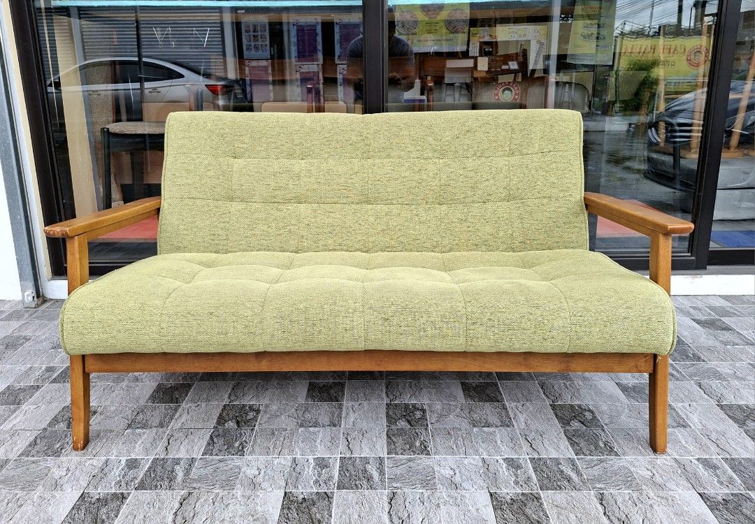 2-Seater Mcm Scandinavian Style Fabric Sofa (Category: Sofas) located in Mabalacat. Submitted by thenewcraf32843 (Listing ID 1469171340, Image 2). Description: 2-Seater Mcm Scandinavian Style Fabric Sofa In great condition. Made in Japan. Dimensions: L52.5 x W26 x Sh15 x H27 inches Price: 10k only We do shipping via lalamove / victory liner drop & go. Dm to inquire.