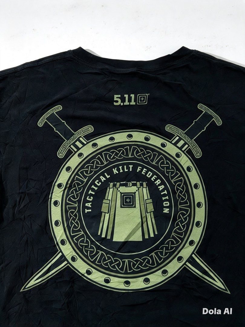 5.11 Tactical Kilt Federation Graphic (Category: Tshirts & Polo Shirts ) located in Aroroy. Submitted by mahinaanlangs (Listing ID 1469183838, Image 3). Description: 5.11 Tactical T-Shirt Medium Length:28.5 Width:20.5 Excellent condition Issue:May Isa Lang Na Maliit Na Butas 650+Sf.