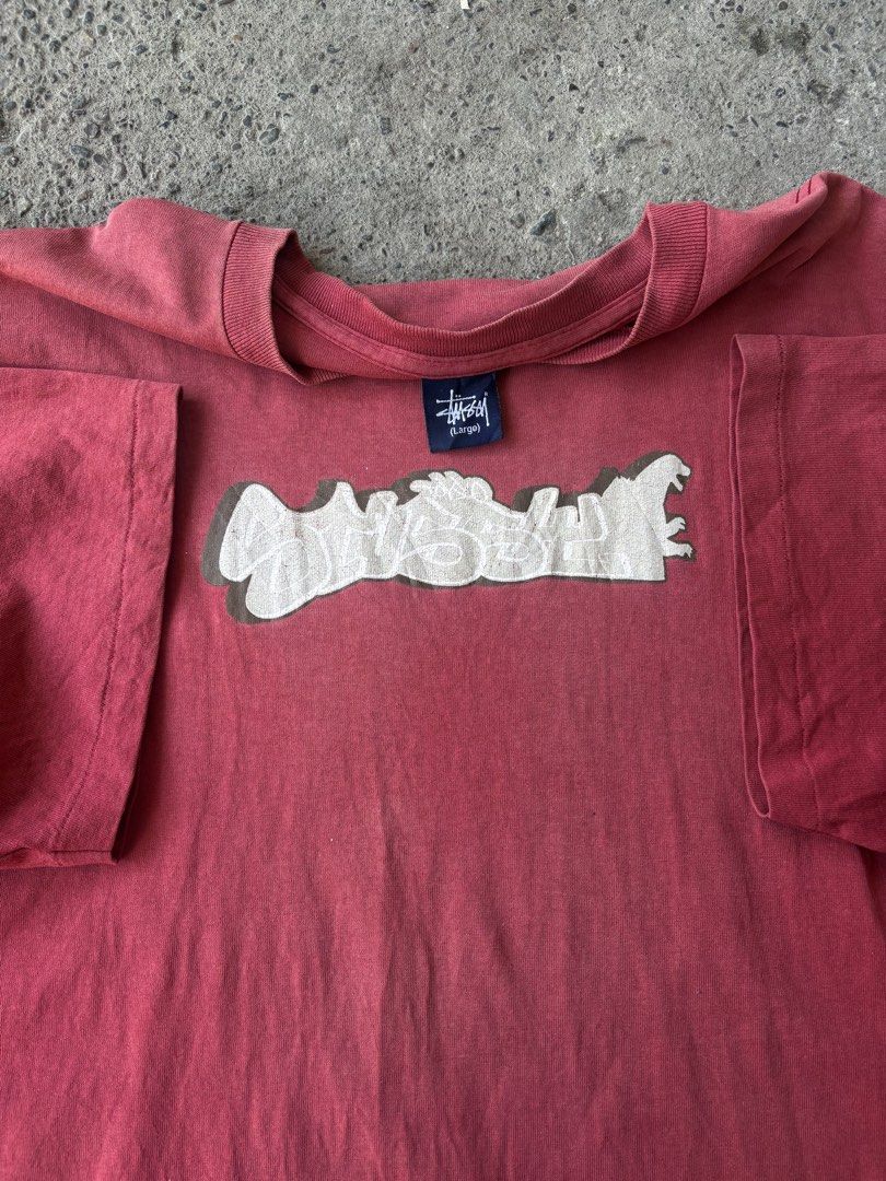90s Stussy Godzilla Graphic (Category: Tshirts & Polo Shirts ) located in Cabiao. Submitted by thelifeofgelo (Listing ID 1469248224, Image 3). Description: 90s Stussy Godzilla Graphic Size: Large 22x30 Issue: Fade / hole .
