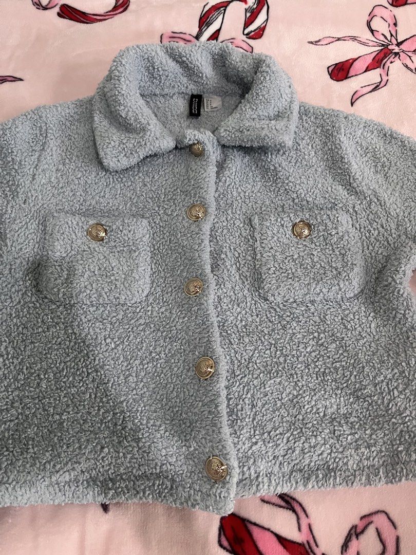 ⋆. 𐙚 ˚ h&m blue fur top (Category: Shirts) located in Makati City. Submitted by thezarachives (Listing ID 1469325327, Image 1). Description: .