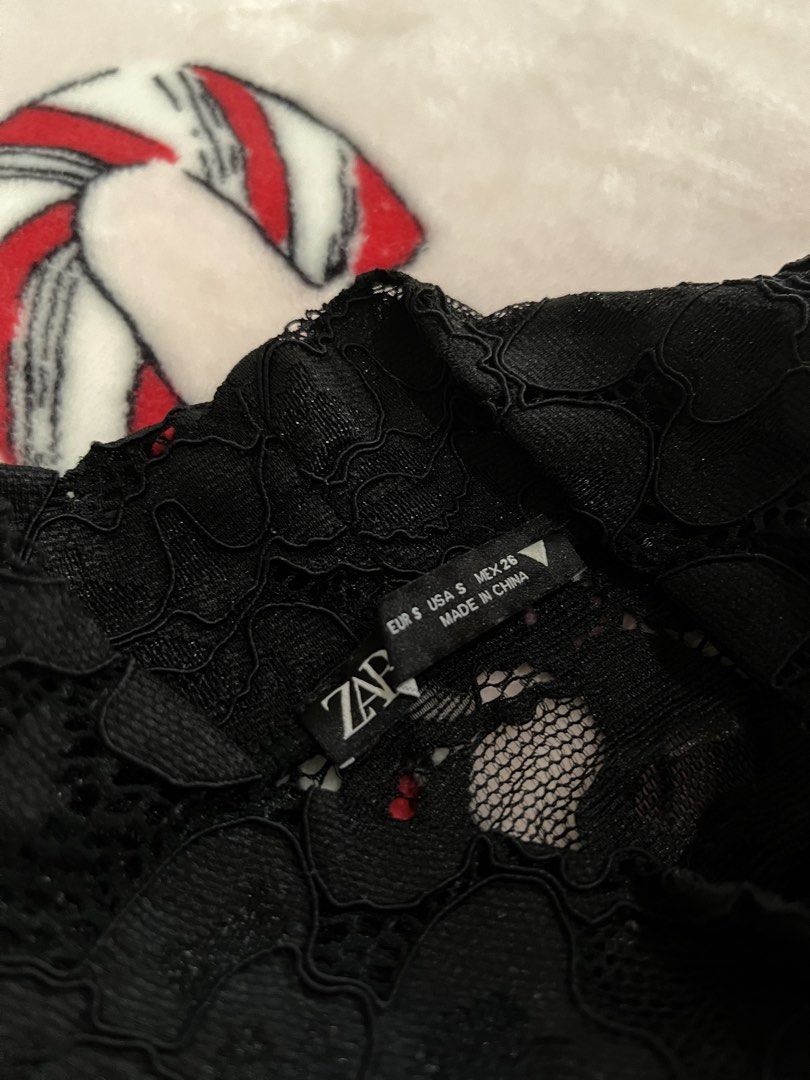 ⋆. 𐙚 ˚ zara black lace bodysuit (Category: Sleeveless) located in Makati City. Submitted by thezarachives (Listing ID 1469318112, Image 2). Description: .