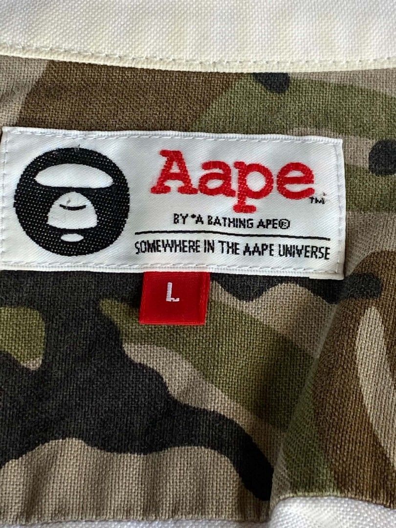Aape (Category: Formal Shirts) located in Quezon. Submitted by enzo_04 (Listing ID 1469178432, Image 3). Description: 20x27-28 Good Condition Complete tags.