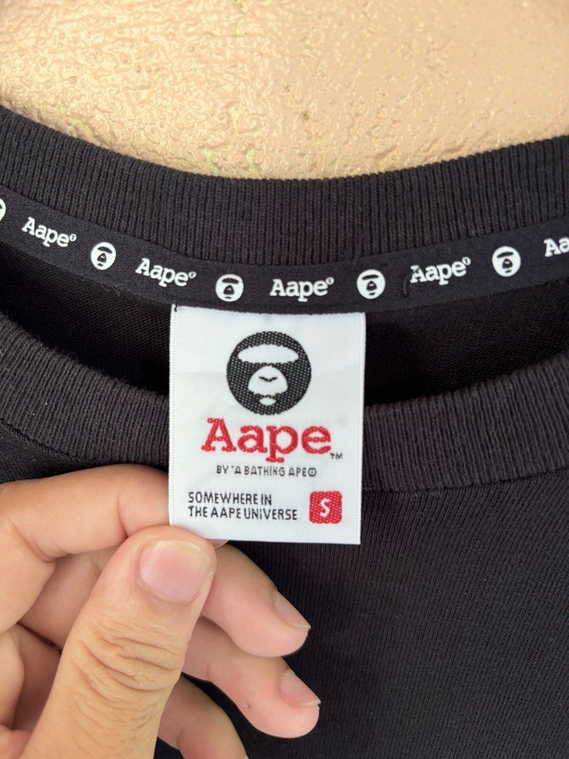 AAPE (Category: Tshirts & Polo Shirts ) located in Pozorrubio. Submitted by zionegotthrift (Listing ID 1469190819, Image 3). Description: AAPE SIZE SMALL ON TAG EXCELLENT CONDITION NO ISSUE DIMENSION: 20W 26L.