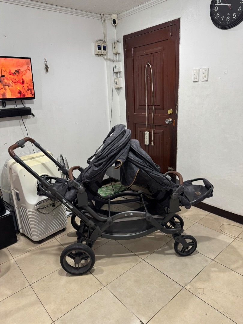 ABC Design Zoom Twin / Sibling Pushchair Stroller (Category: Strollers) located in Lapu Lapu. Submitted by axl.rose05 (Listing ID 1469201709, Image 3). Description: Premium twin stroller suitable for twins or siblings. Features a sturdy frame, adjustable seating and a versatile design for everyday use. Features: ✓ Suitable for twins or siblings ✓ For newborn up to roddler age ✓ Adjustable seats with multiple reclining positions ✓ Reversible seati